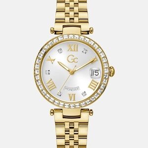 Guess by Marciano Gold Watch with Crystal Details
